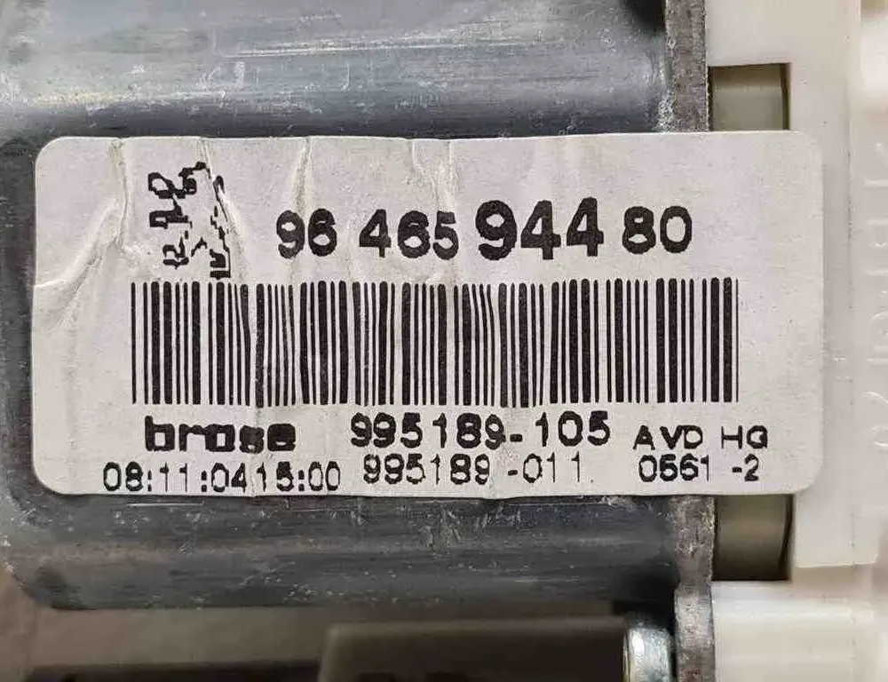 PEUGEOT 407 1 generation (2004-2010) Bal első ajtó ablakemelő motorja 9646594480,1137328127 32721826