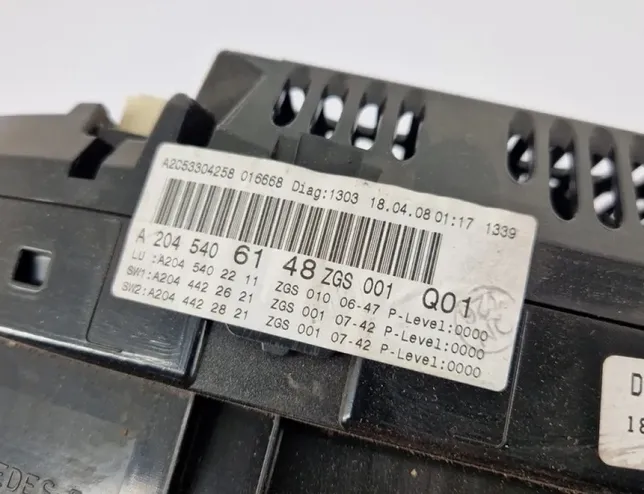 MERCEDES-BENZ C-Class W204/S204/C204 (2004-2015) Спидометр A2045406148 34503728