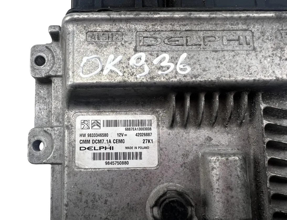 PEUGEOT Traveller 1 generation (2017-2023) Engine Control Unit ECU 9833346580,9845750880 33094258