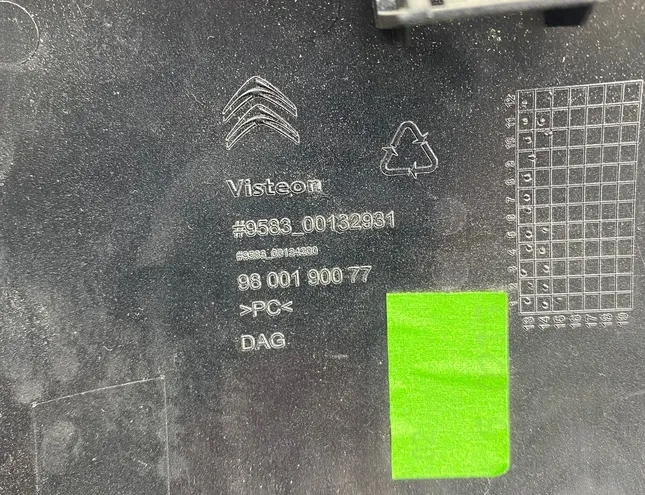 CITROËN C4 Cactus 1 generation (2014-2024) Panel trim shield 9800190077 34284310