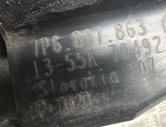 VOLKSWAGEN Touareg 2 generation (2010-2018) Bumper support panel 7P6807863,557049 32840439