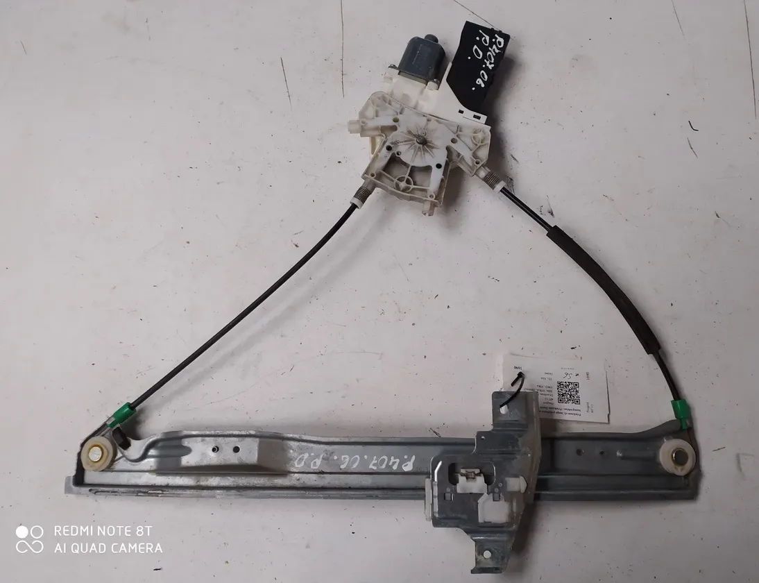 PEUGEOT 407 1 generation (2004-2010) Front Right Door Window Regulator 9646594480 28605835