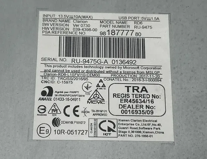 TOYOTA ProAce 2 generation (2016-2023) Автомагнитола с навигацией 9818777780 27240060