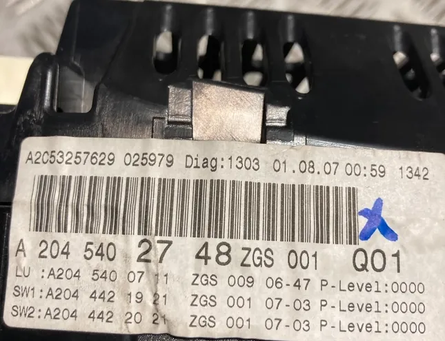 MERCEDES-BENZ C-Class W204/S204/C204 (2004-2015) Sebességmérő műszer 2045402748,A2045402748 34150615