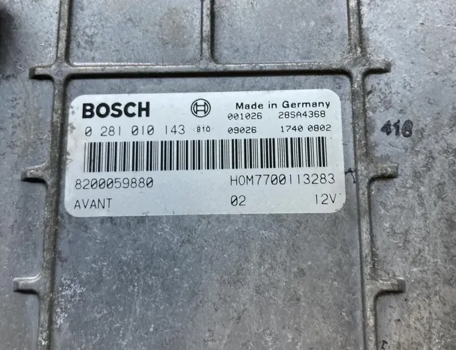 RENAULT Espace 1 generation (1984-1991) Блок управления двигателем 8200059880,7700113283,0281010143 34444791