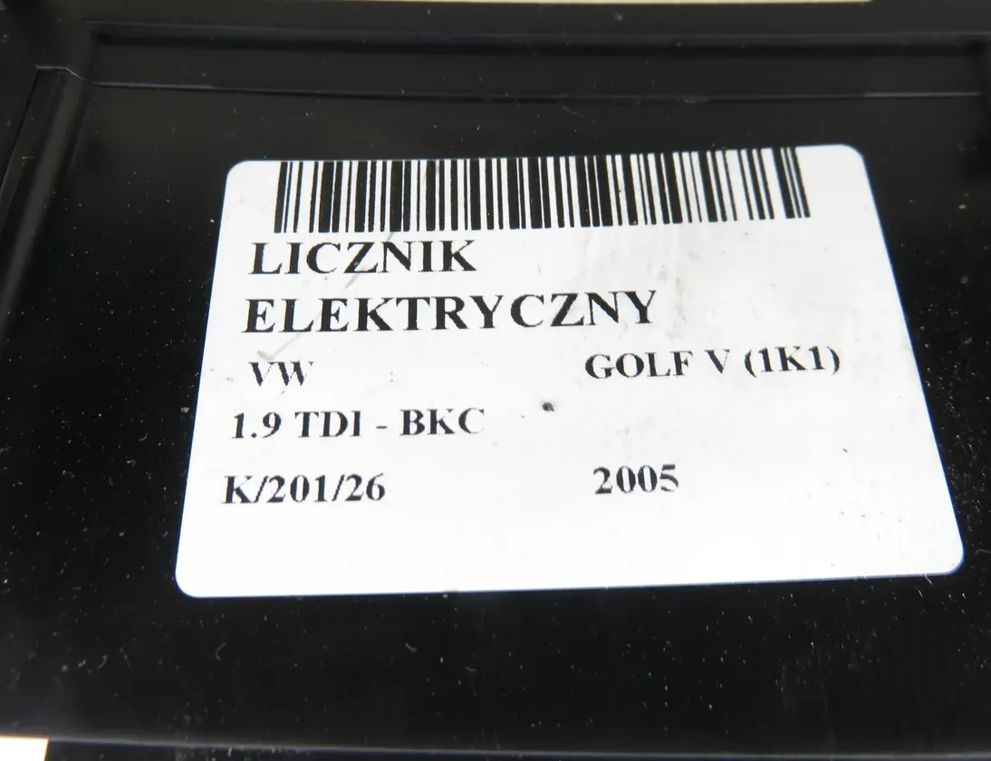 VOLKSWAGEN Golf 5 generation (2003-2009) Sebességmérő műszer 1K0920851H 34355704