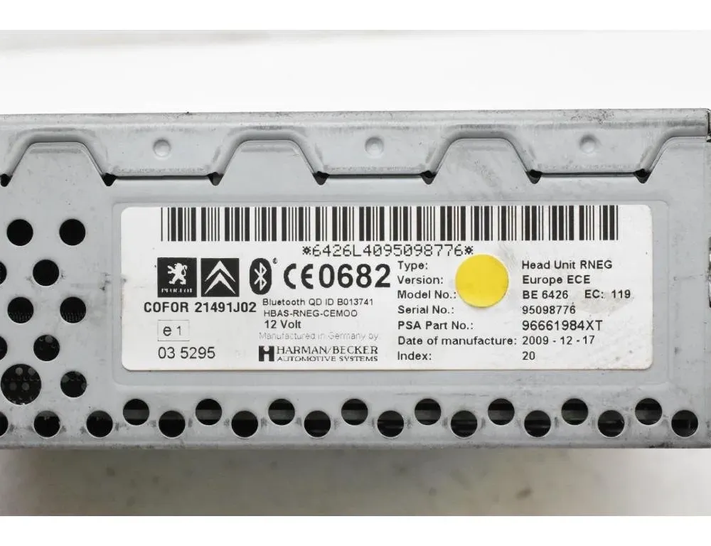 PEUGEOT 3008 2 generation (2017-2023) Zenelejátszó GPS-szel 96661984XT 31949936