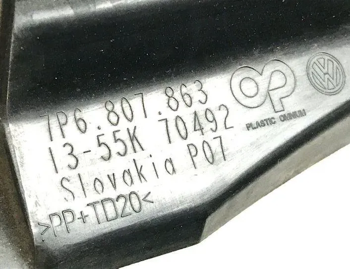 VOLKSWAGEN Touareg 2 generation (2010-2018) Держатель заднего бампера правый 7P6807863 24565340