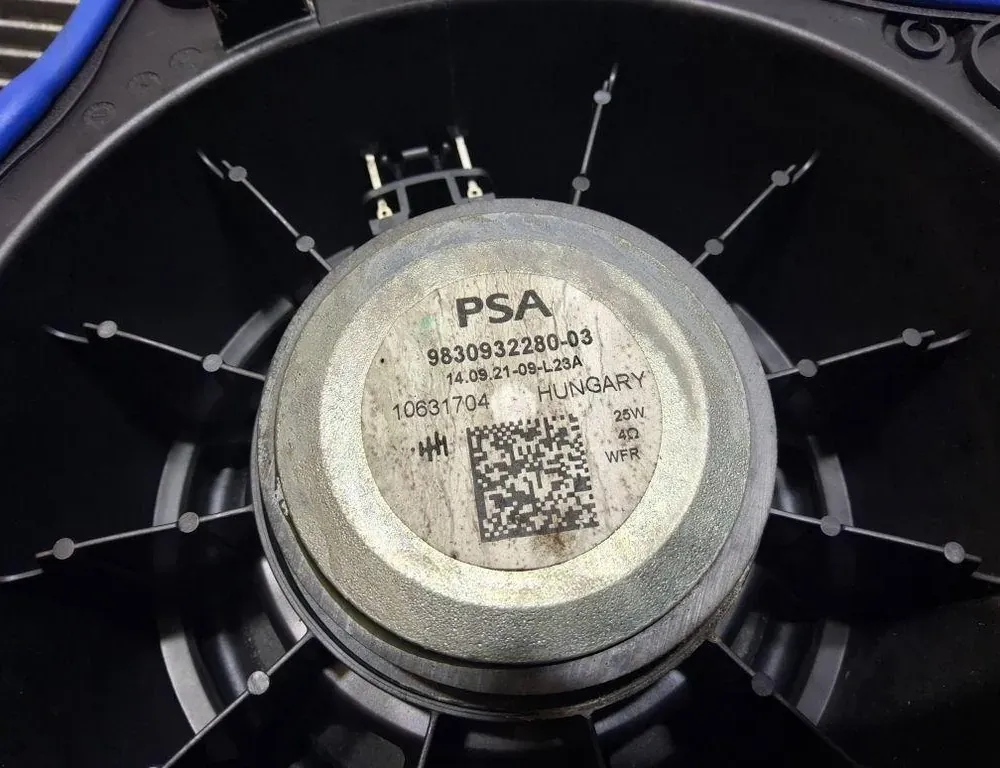 CITROËN C3 3 generation (2016-2024) Front Left Door Loudspeaker 9830932280 33223681