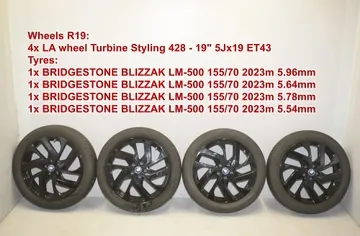 BMW i3 I01 (2013-2024) Kerék készlet 6887937,36106887937 34832148