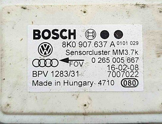 AUDI A4 B7/8E (2004-2008) Датчик ускорения 0265005667,7007022,8K0907637A 32637895