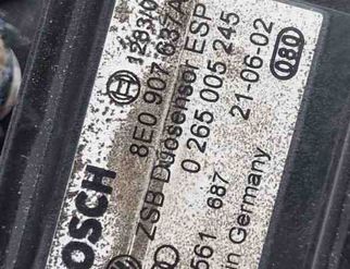 VOLKSWAGEN Passat B5 (1996-2005) Датчик ускорения 8E0907637A 31456166