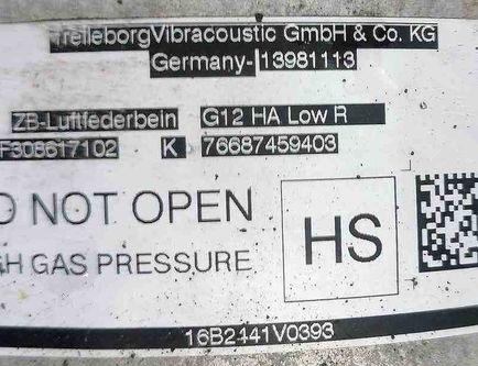 BMW 7 Series G11/G12 (2015-2023) légrugó 37106874593,37106874593,37107915953,37106874594,37107915954,F308617101,75687459302,75687459303,75687459305,F308617102,76687459402,76687459403,76687459405,R308617108,R308617113,37107915953,37106874594 31848302