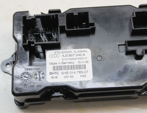 AUDI e-tron GT 1 generation (2020-2024) БЛОК УПРАВЛЕНИЯ КОНДИЦИОНЕРА ВОЗДУХА / КЛИМАТА/ ПЕЧКИ (В САЛОНЕ) 4J3907040A 32976658