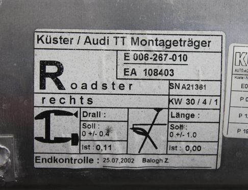 AUDI TT 8N (1998-2006) Jobb első ajtó ablakemelője 8N7837730A 33009573