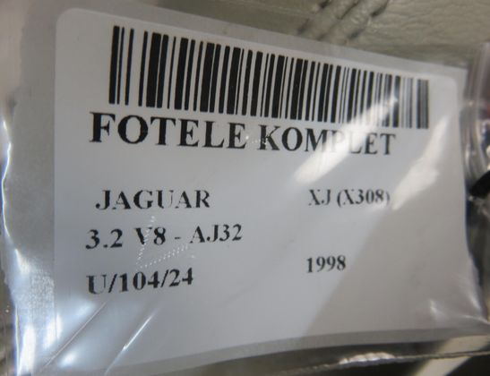 JAGUAR XJ 2 generation (XJ40) (1986-2003) Seat set 32839129