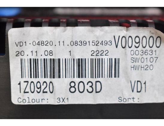 SKODA Octavia 2 generation (2004-2013) Спидометр 1Z0920803D 32821843