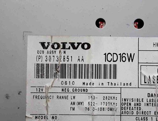 VOLVO V50 1 generation (2003-2012) Автомагнитола с навигацией P30732851AA,P30732851,30732851 32651274